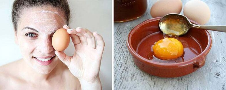 جلد کی بحالی کے لیے انڈے کا ماسک
